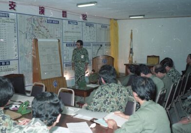 1982년 파주군청의 을지연습 장면